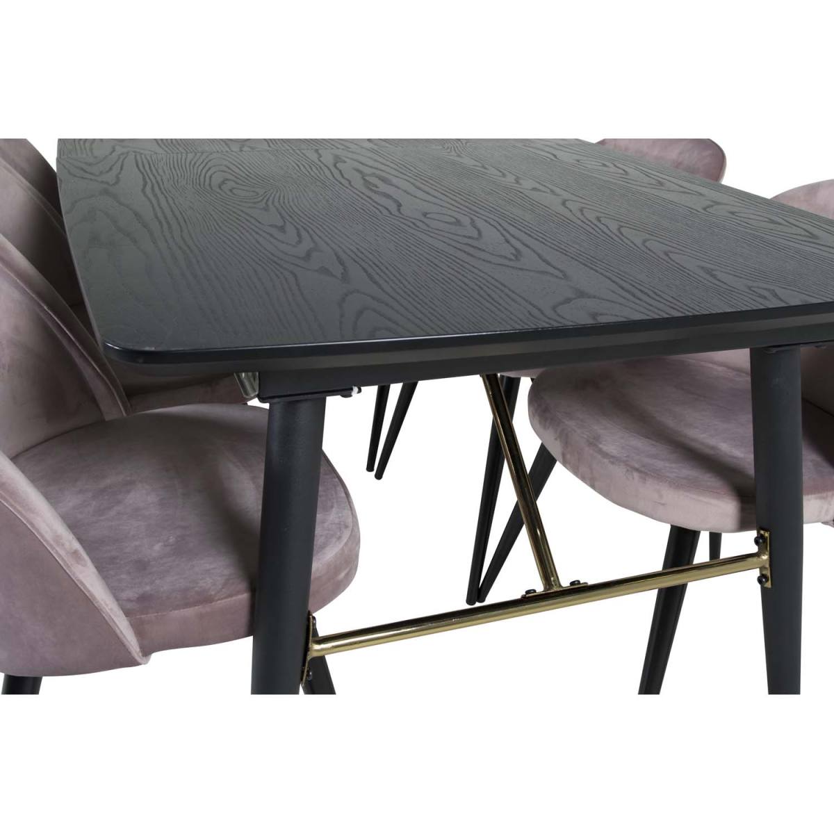 VENTURE DESIGN Gold spisebord, m. udtræk, produktbillede 7 af 10, Spiseborde hos HomeNordic