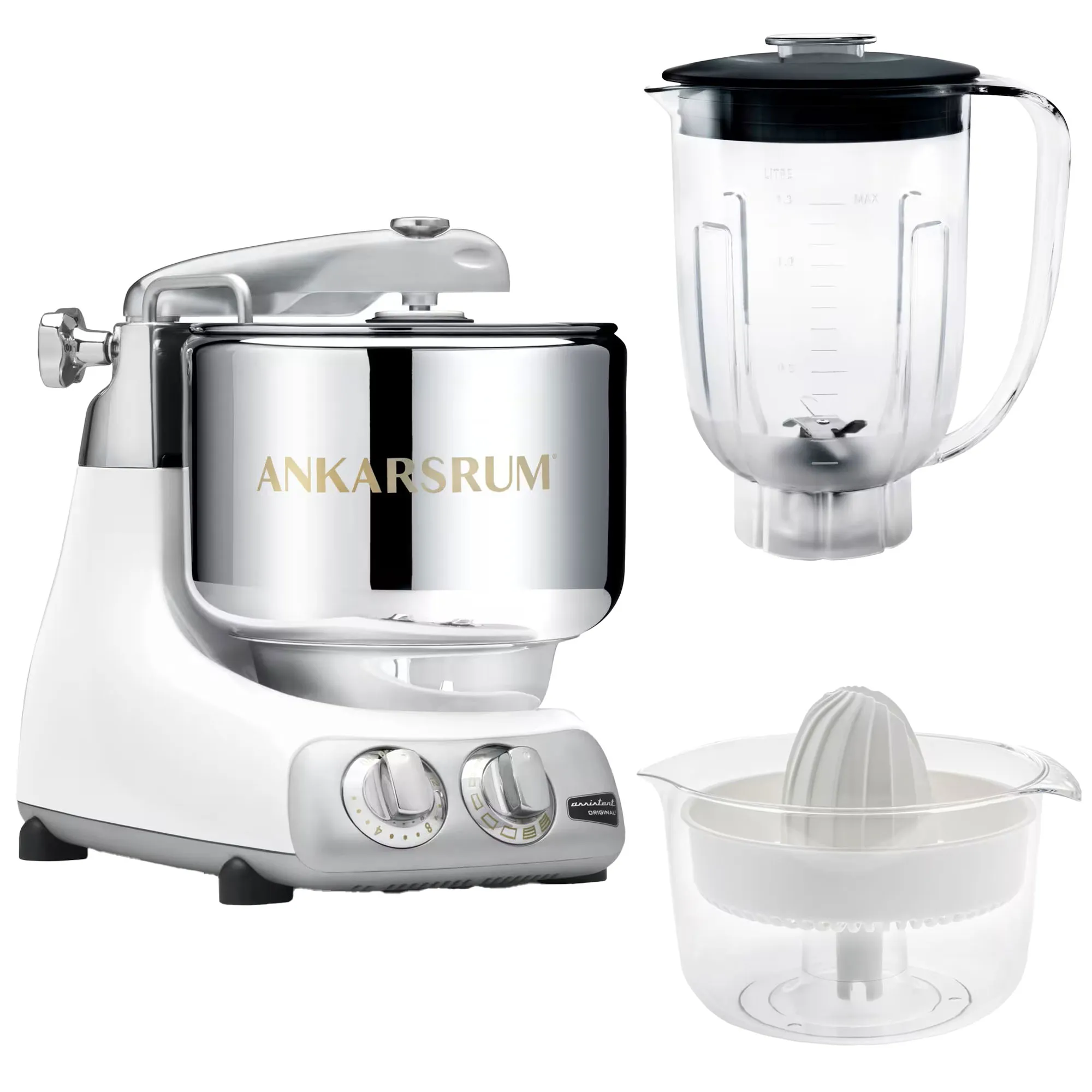 Assistent AKM6230 + mixerkande og citruspresser, black chrome, produktbillede 21 af 24, Røremaskiner hos HomeNordic