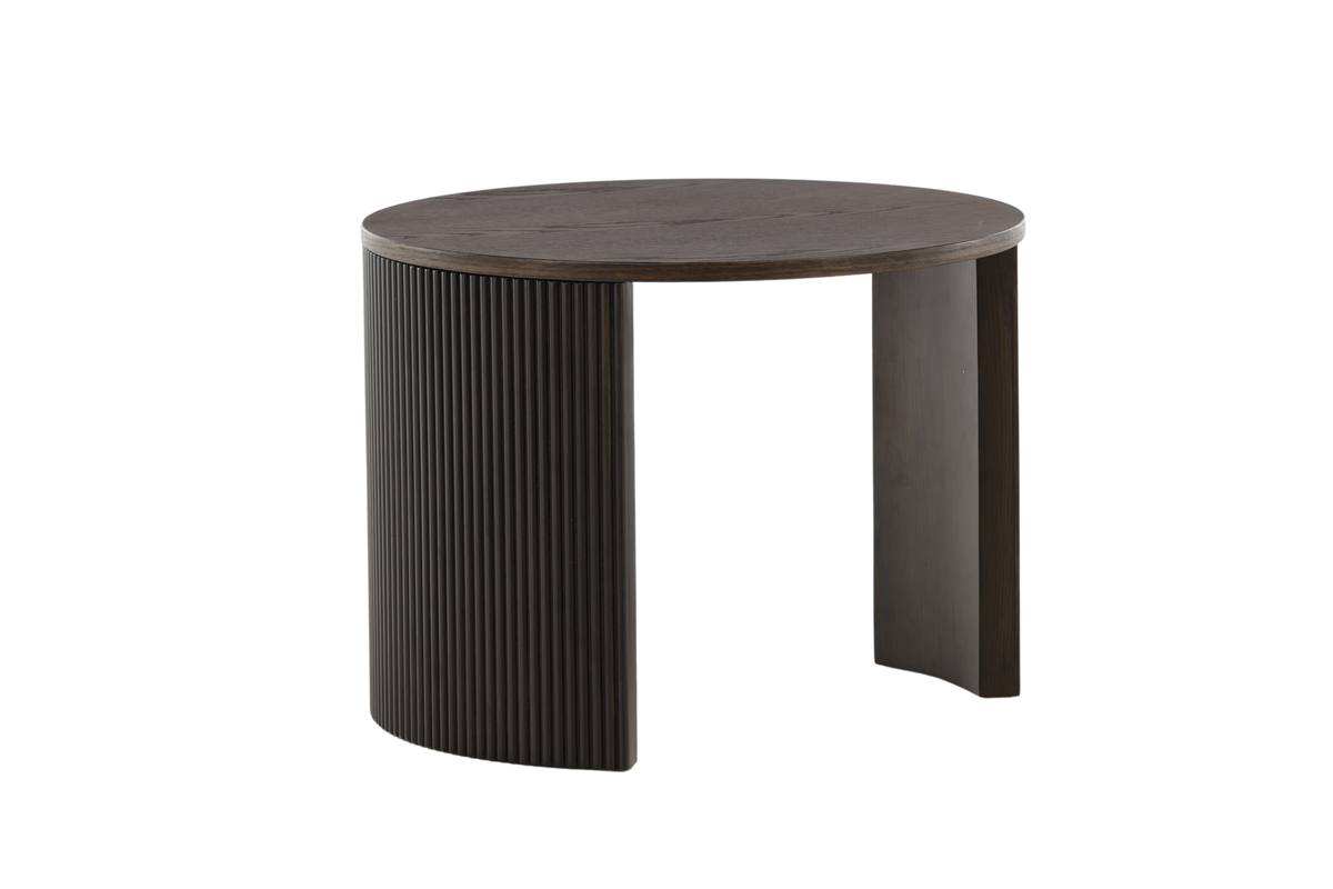 Suave - Sofabord i mocca farvet finer, diameter 60 cm., produktbillede 2 af 8, Moderne designs hos HomeNordic