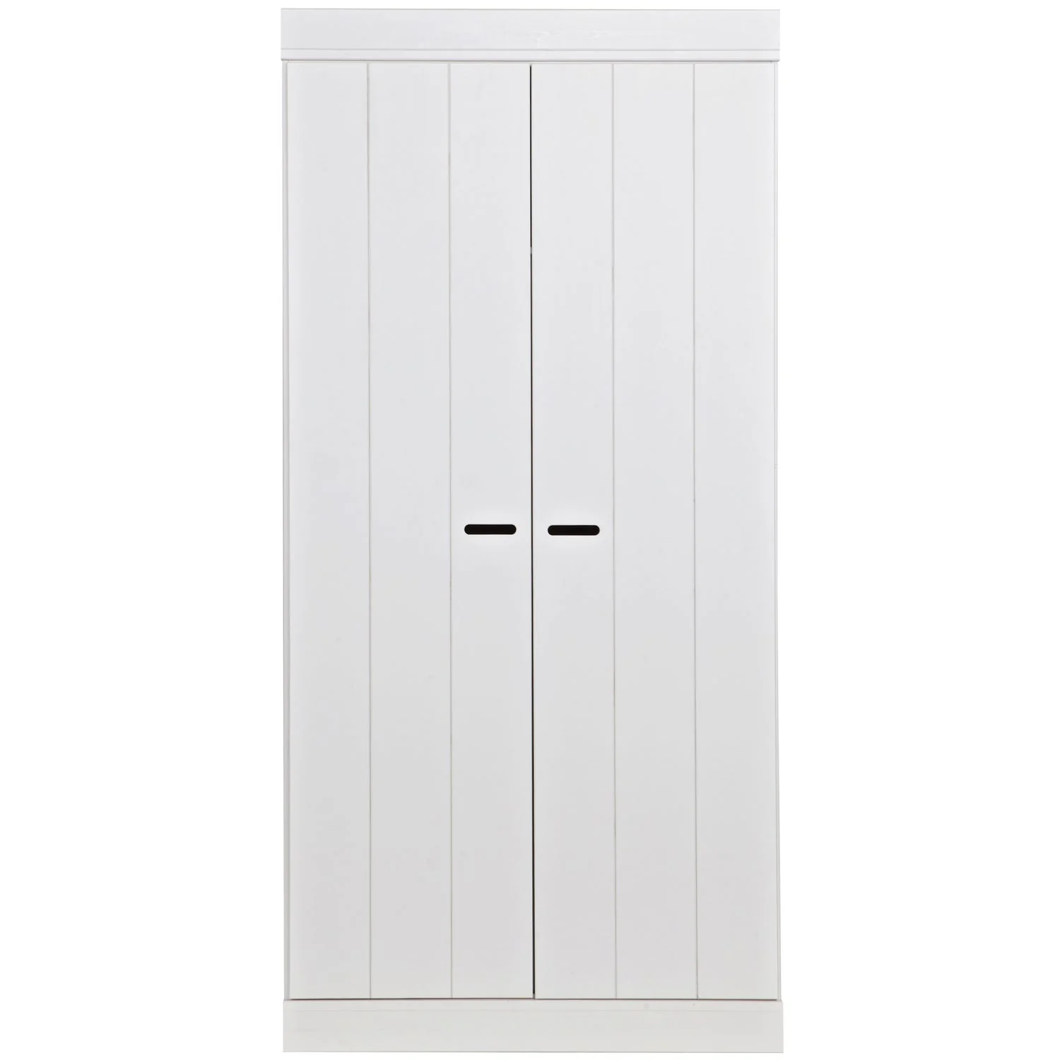 WOOOD - Connect 2-Dørs Skab Skydedøre Hvid FSC 195x94x53 cm, produktbillede 4 af 6, Garderobeskabe hos HomeNordic