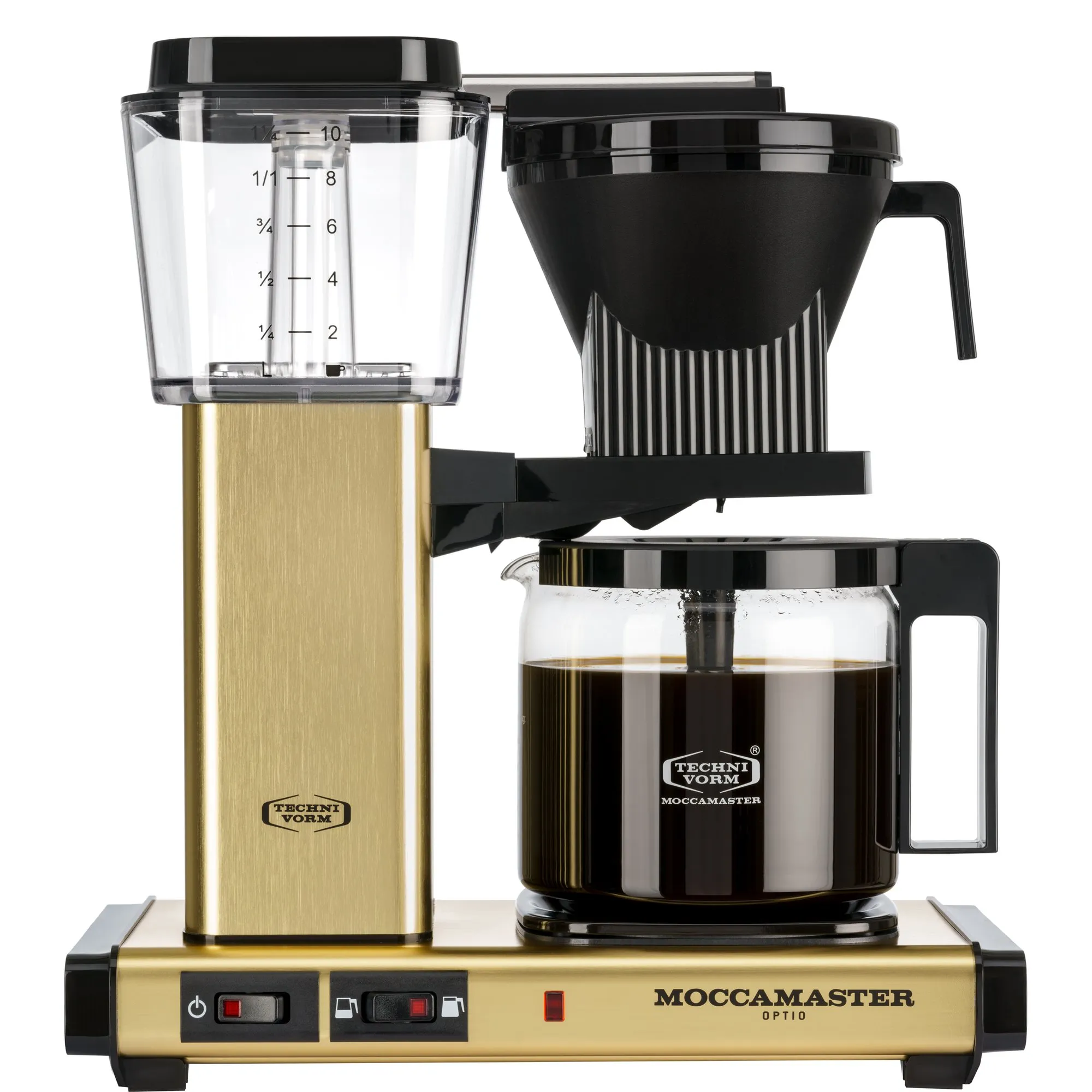 Optio kaffemaskine 1,25 liter, Gold, Kaffemaskiner hos HomeNordic