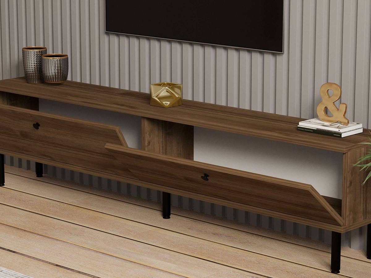 FUNZI LIVING Nantes TV-bord, m 2 låger, produktbillede 4 af 6, TV-borde hos HomeNordic