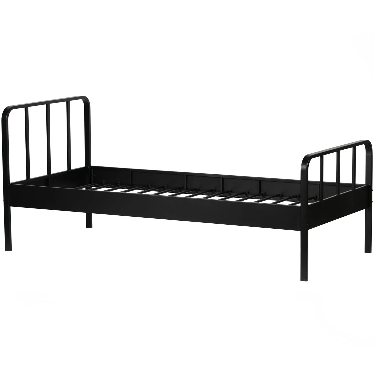 WOOOD - Mees Seng Metal Sort 90x200 cm 90x208x95 cm, produktbillede 6 af 8, Senge hos HomeNordic