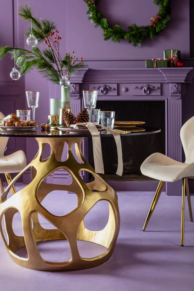 KARE DESIGN Volcano Gold spisebord, rund, produktbillede 7 af 10, Spiseborde hos HomeNordic