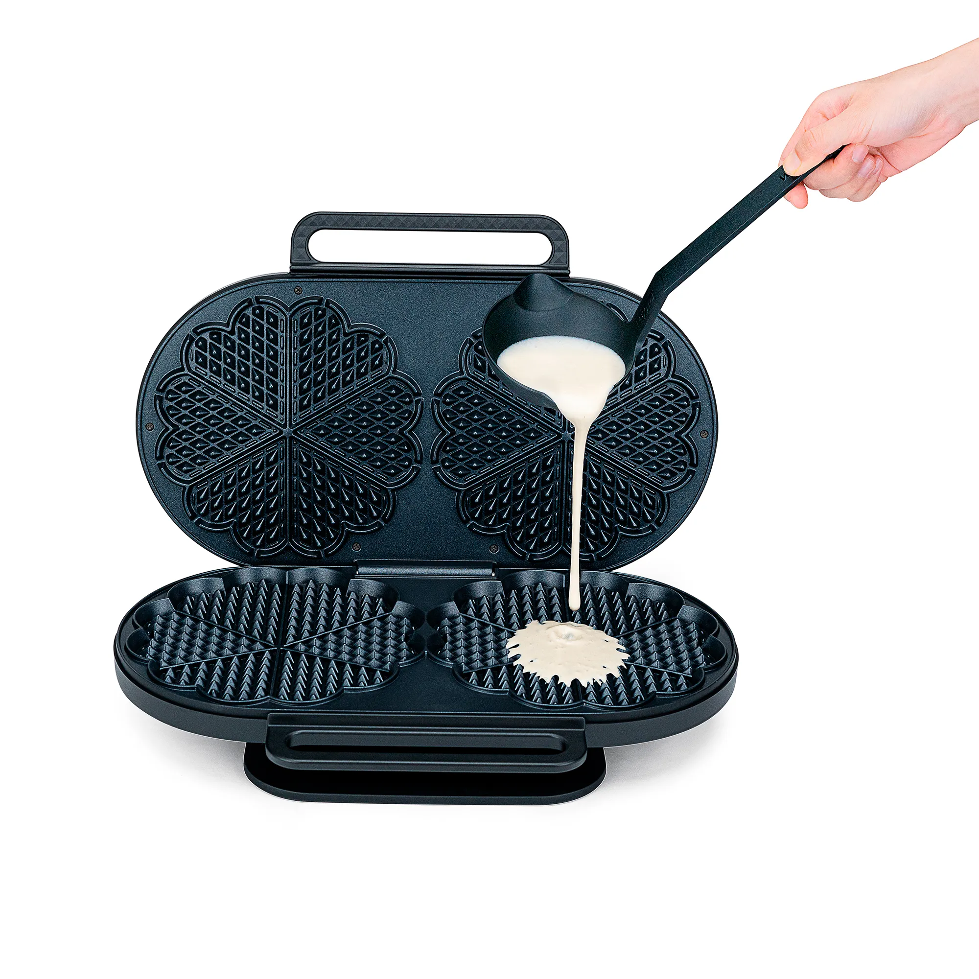 Wilfa WM6DB-220P Grand Double vaffeljern, sort, produktbillede 4 af 6 hos HomeNordic