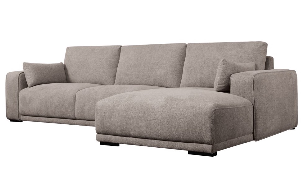 Santa Monica sofa med chaiselong til højre i sandfarvet møbelstof, produktbillede 3 af 13, Sofaer hos HomeNordic