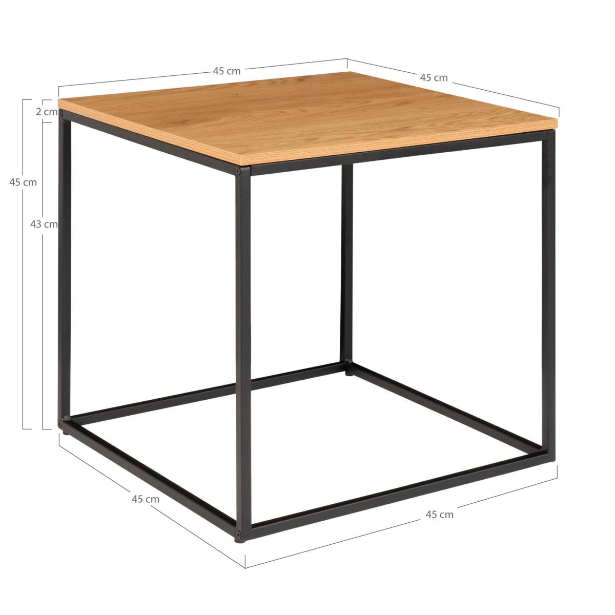 Zeta - Hjørnebord i egetræslook, produktbillede 6 af 12, Moderne designs hos HomeNordic