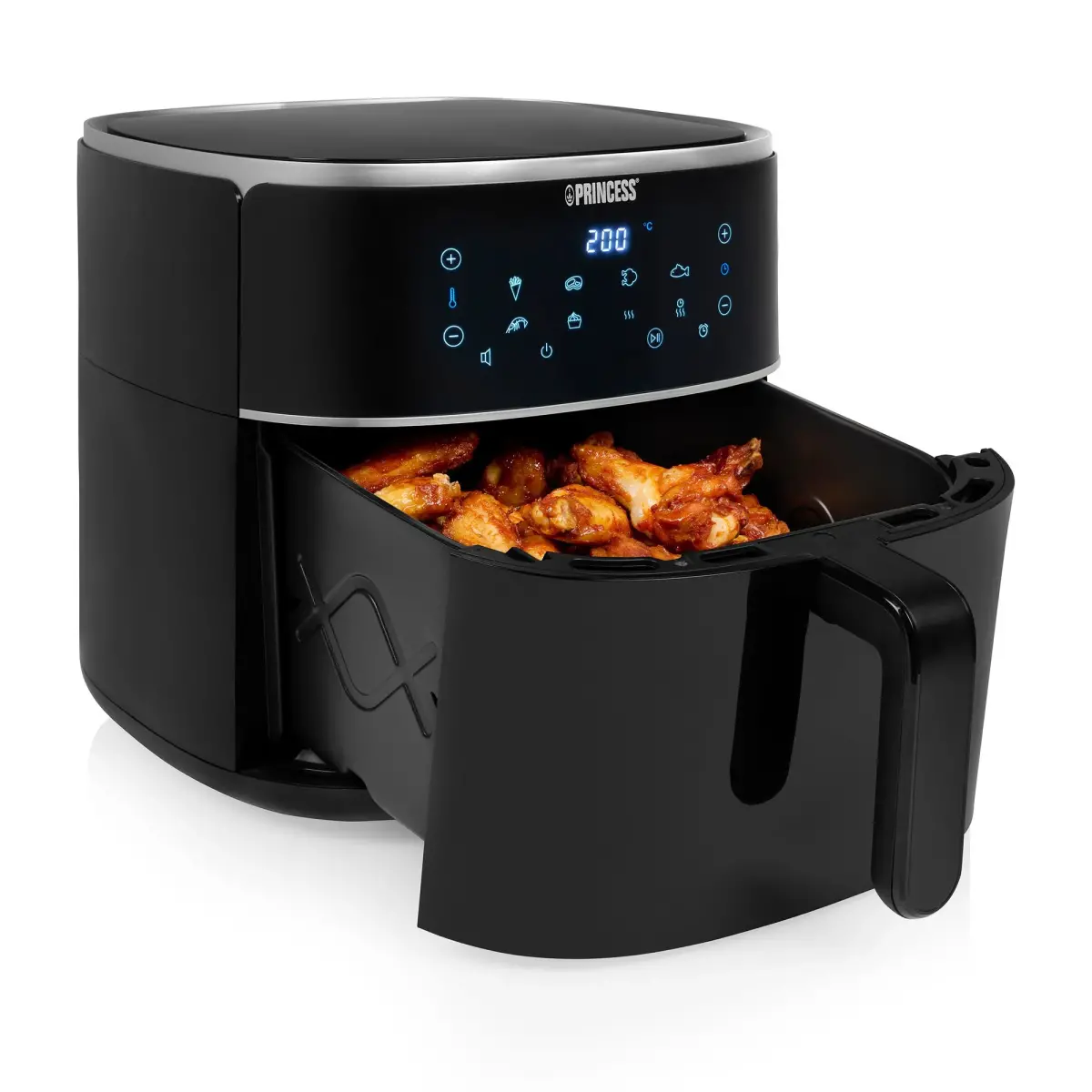 Digital varmluftsfrituregryde 8 liter, sort, produktbillede 10 af 13, Airfryers hos HomeNordic