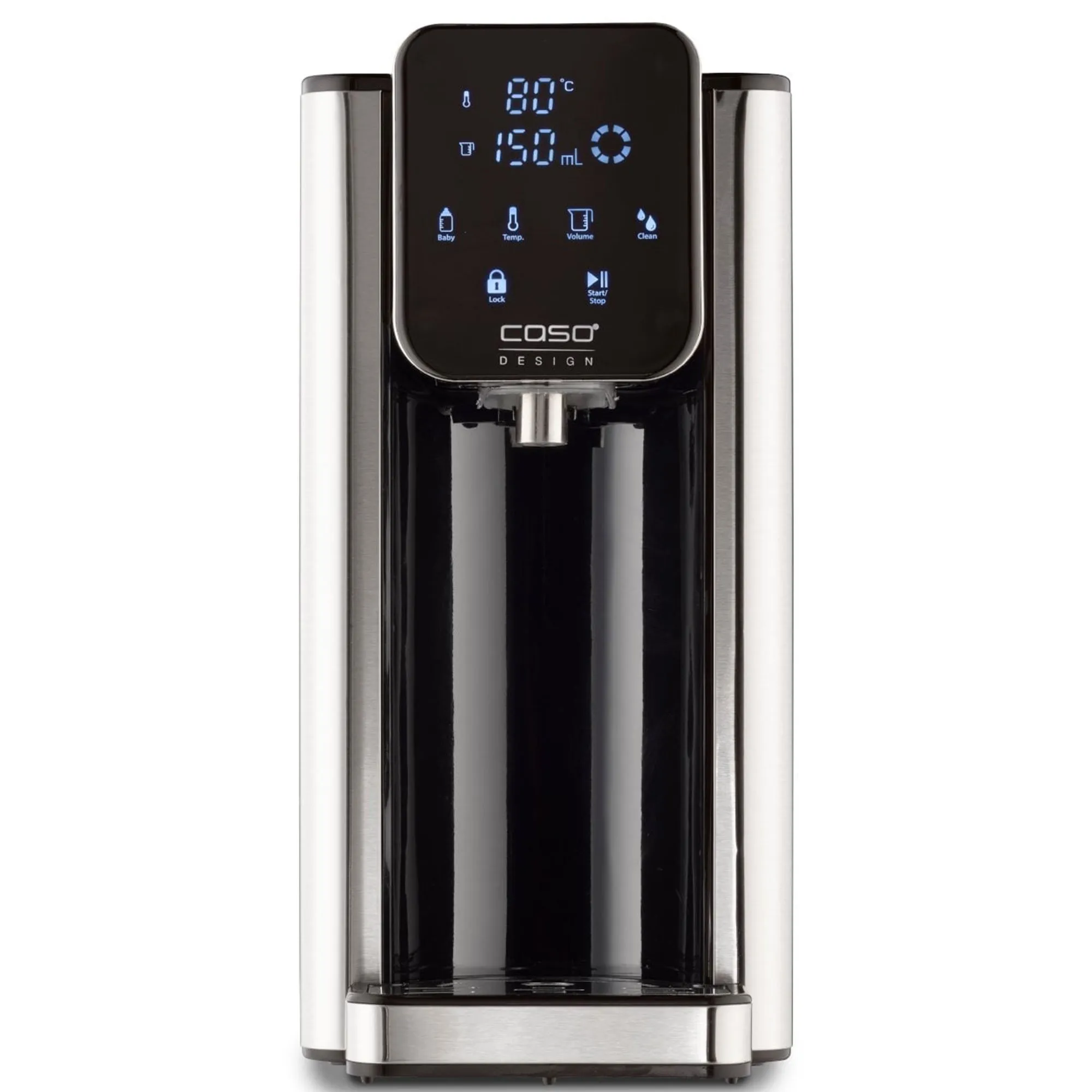HW660 varmtvandsdispenser 2,7 liter, stål/sort, Elkedler hos HomeNordic