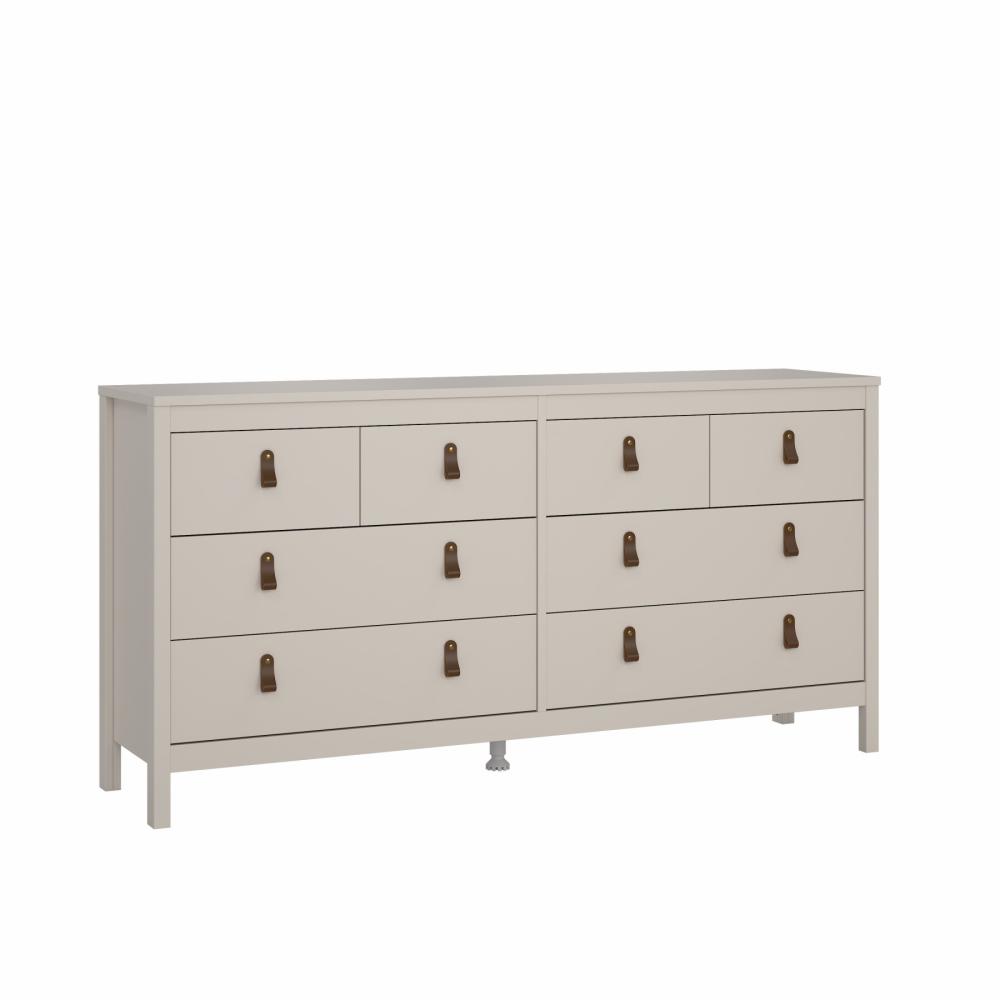 Lund kommode 8 skuffer 160 cm bred fås i flere farver Cashmere, Kommoder hos HomeNordic