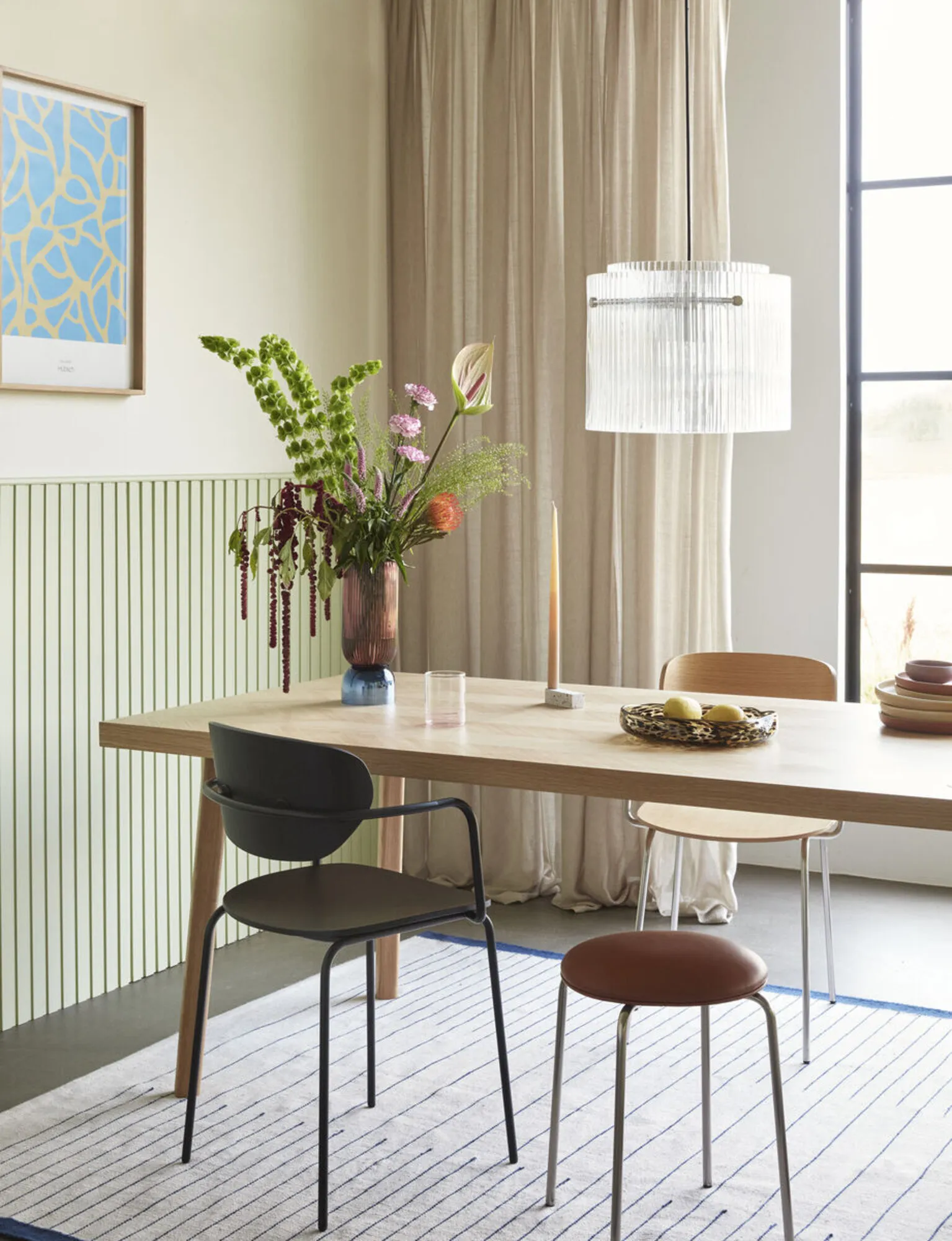 Ripple - Lampe i klar/nikkel glas/metal, produktbillede 2 af 5, Loftlamper hos HomeNordic