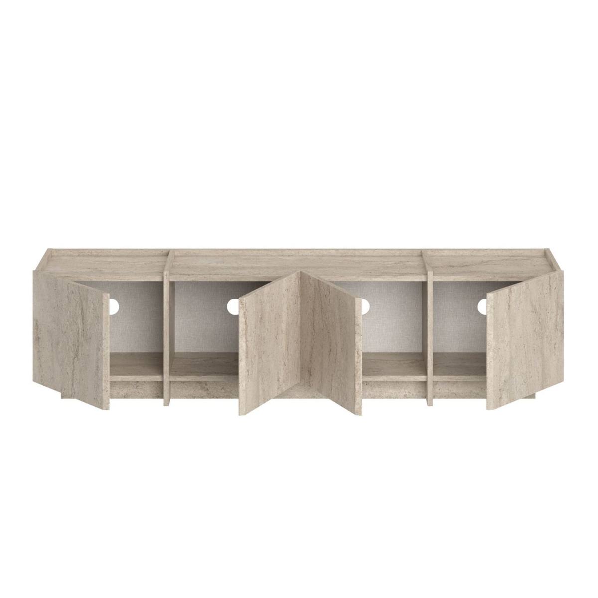 FUNZI LIVING Lowen TV-bord, m 4 låger, produktbillede 3 af 9, TV-borde hos HomeNordic