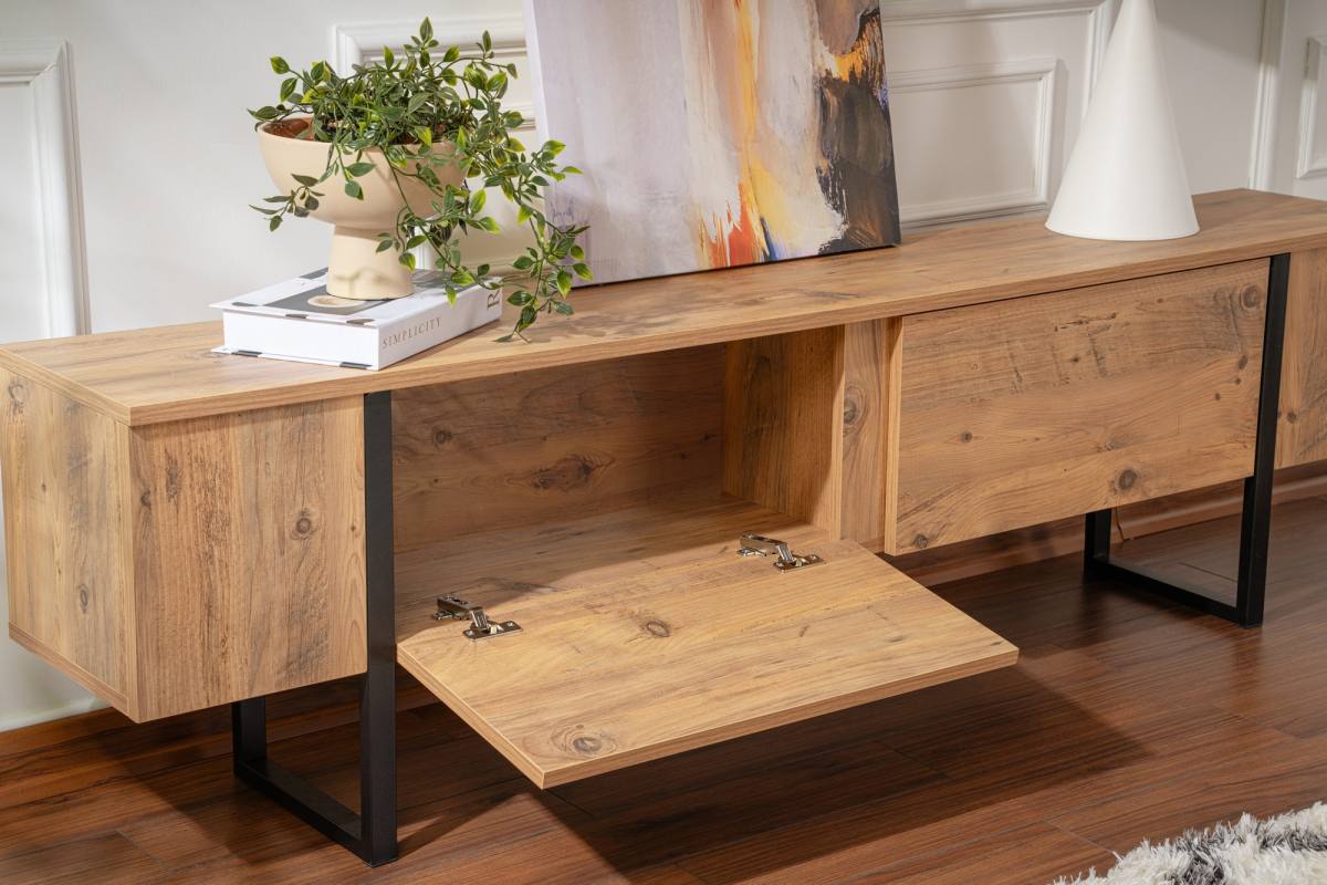 NORDVÄRK Serenity TV-bord, m. 2 låger, produktbillede 6 af 11, TV-borde hos HomeNordic