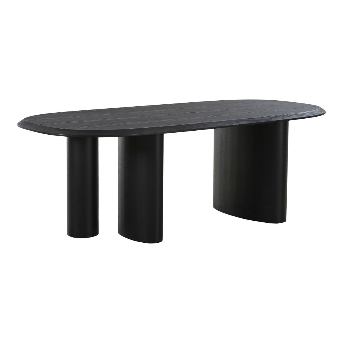 HOUSE NORDIC Spisebord, askefiner, mørkebrun, 100x220x76 cm, produktbillede 2 af 2, Spiseborde hos HomeNordic