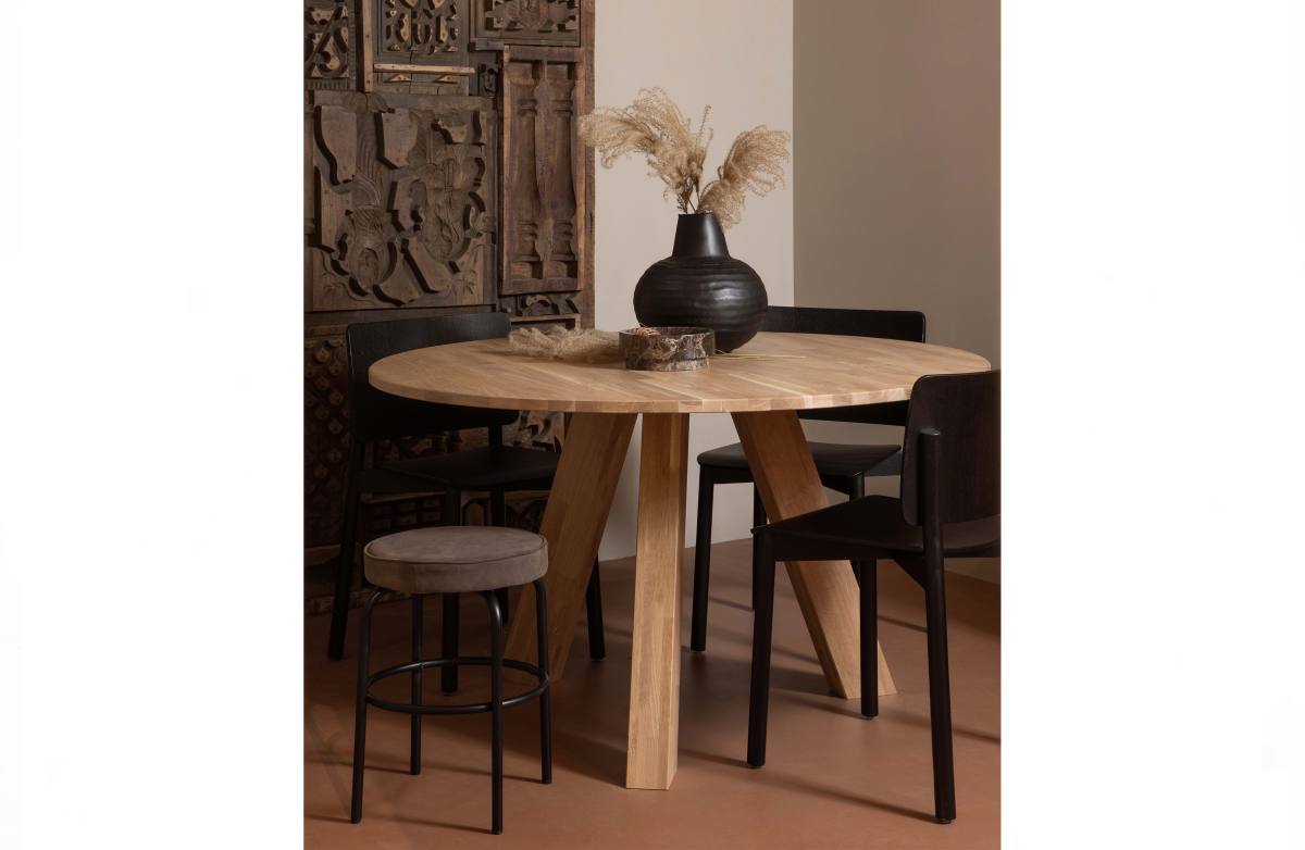 WOOOD Rhonda spisebord, rund, produktbillede 6 af 6, Spiseborde hos HomeNordic