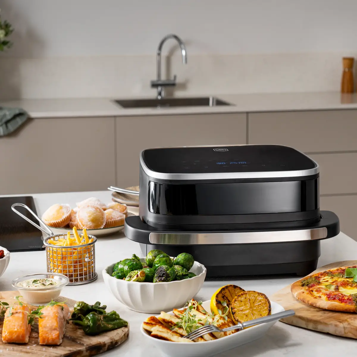 Obh Nordica Easy Fry XL airfryer, sort, produktbillede 2 af 7, Airfryers hos HomeNordic