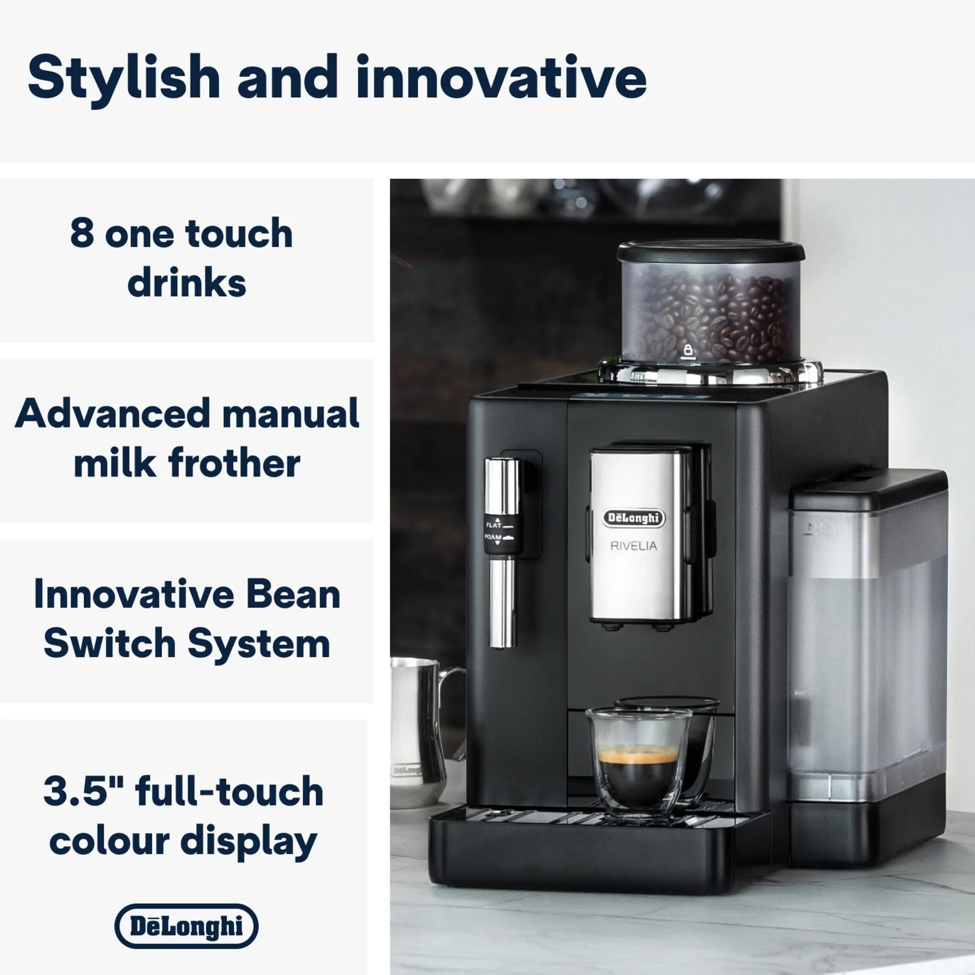 Rivelia automatisk kaffemaskine, produktbillede 6 af 6, Kaffemaskiner hos HomeNordic