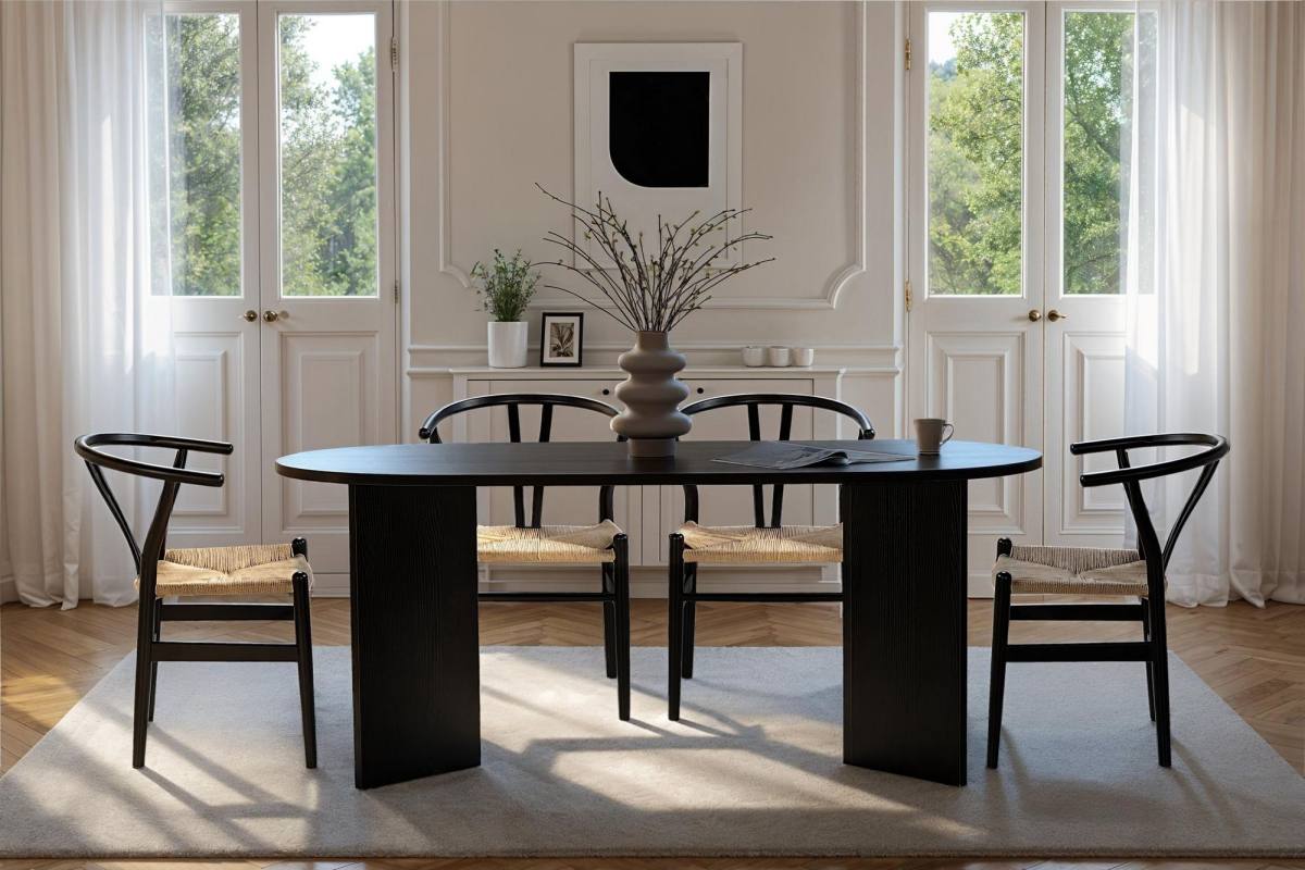 NORDVÄRK Sablin spisebord, oval, produktbillede 9 af 10, Spiseborde hos HomeNordic