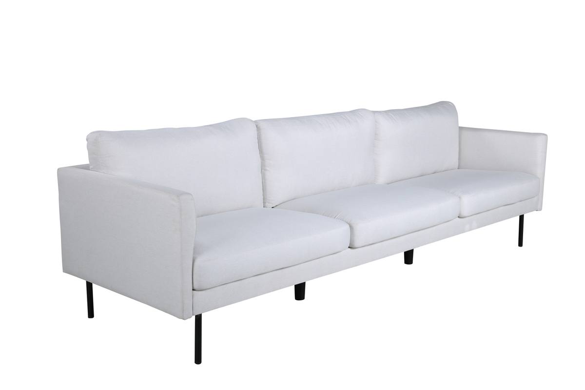 Polar - Sofa 3-personers i hvidt stof, produktbillede 2 af 9, Sofaer hos HomeNordic