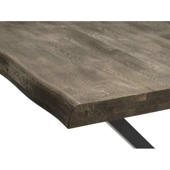 Atlantic spisebord med bølget kant 60 mm, m. udtræk, produktbillede 3 af 7, Spiseborde hos HomeNordic