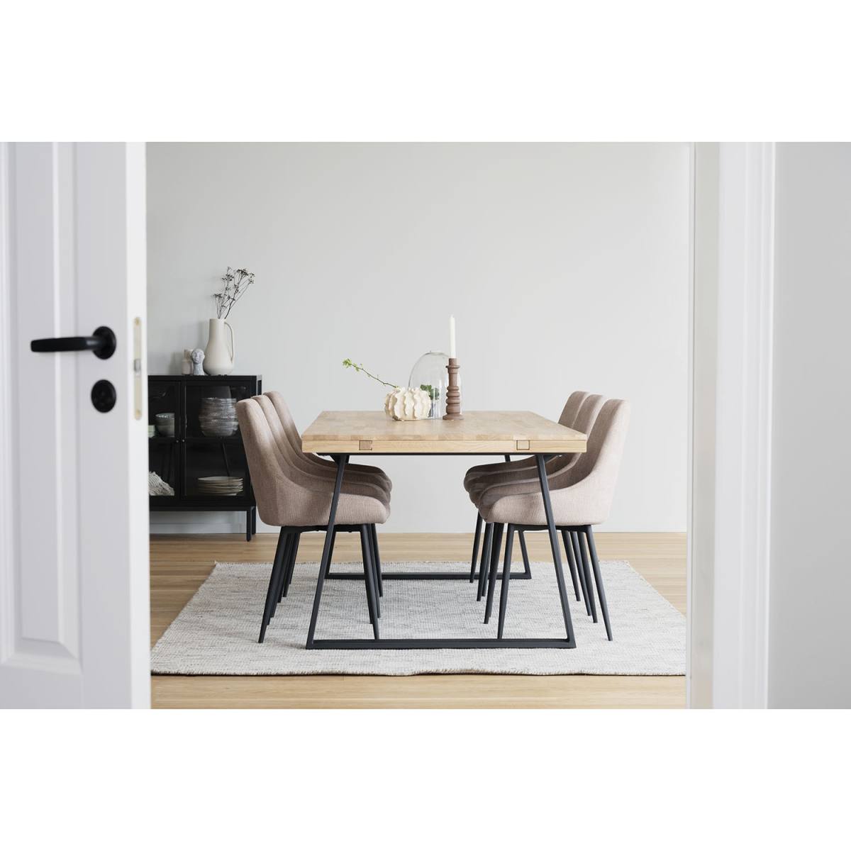 ROWICO Brooklyn rektangulær spisebord, m. udtræk, produktbillede 6 af 9, Spiseborde hos HomeNordic