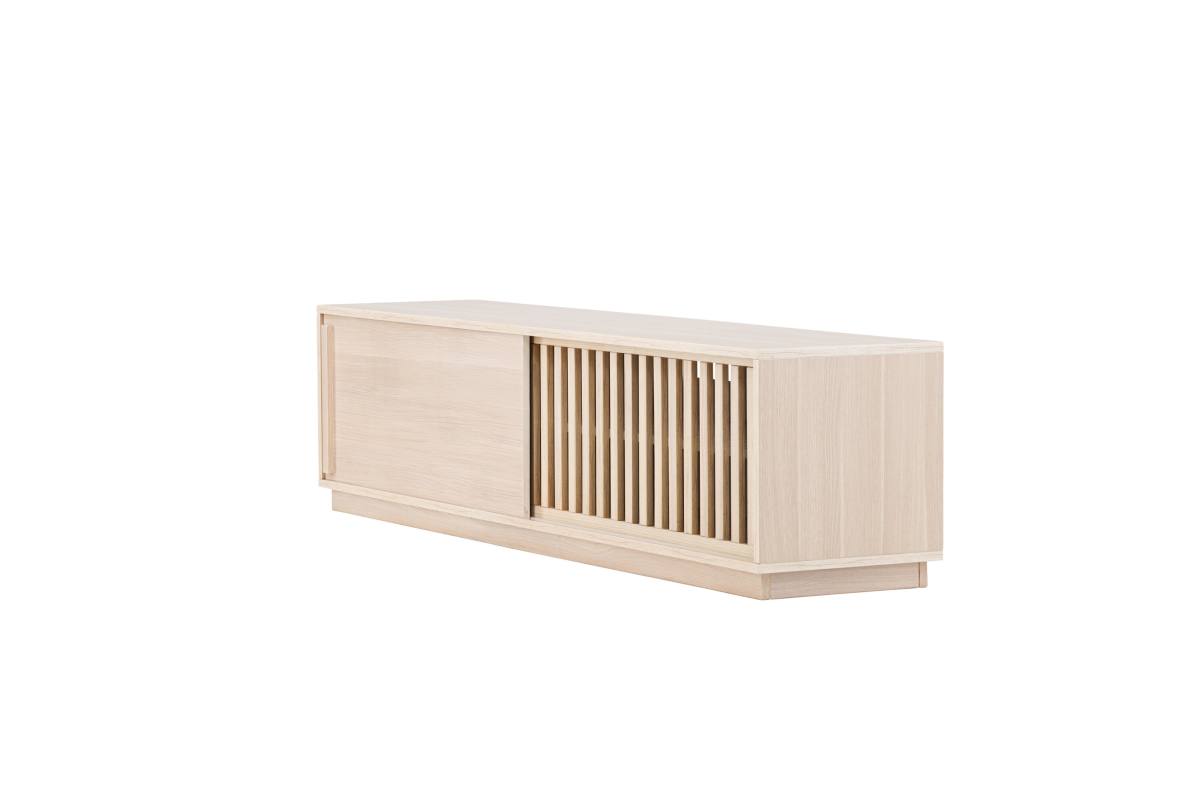 VENTURE DESIGN Lugo TV-bænk, m. 2 skydelåger og hylde, produktbillede 6 af 17 hos HomeNordic