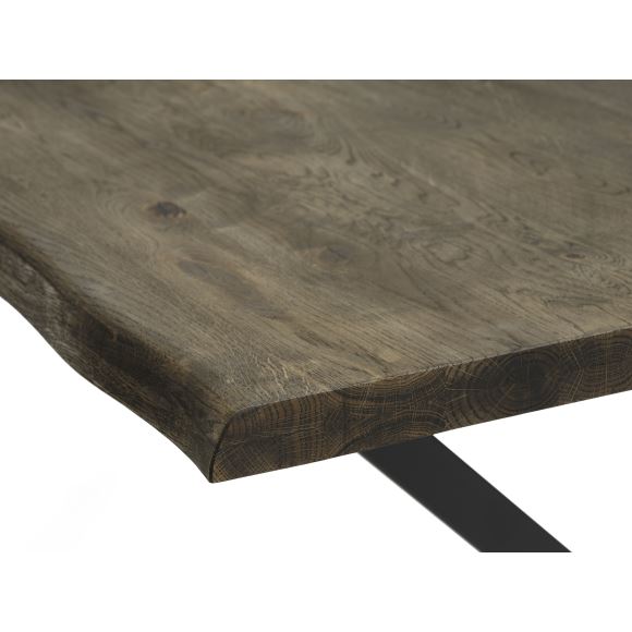 Atlantic spisebord med bølget kant 40 mm, m. udtræk, produktbillede 3 af 4, Spiseborde hos HomeNordic