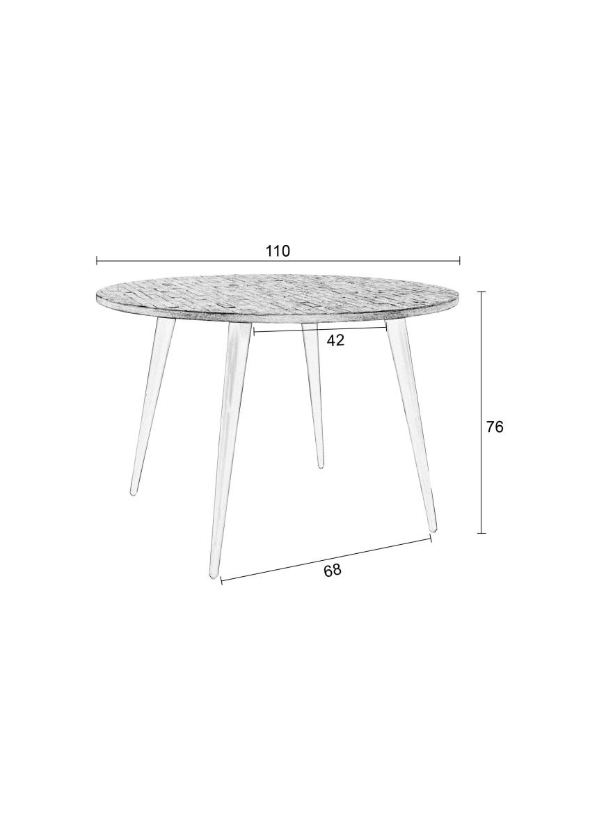 WHITE LABEL LIVING Mo spisebord, rund, produktbillede 2 af 11, Spiseborde hos HomeNordic