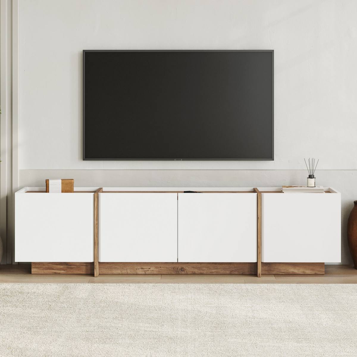 FUNZI LIVING Lowen TV-bord, m 4 låger, produktbillede 6 af 9, TV-borde hos HomeNordic