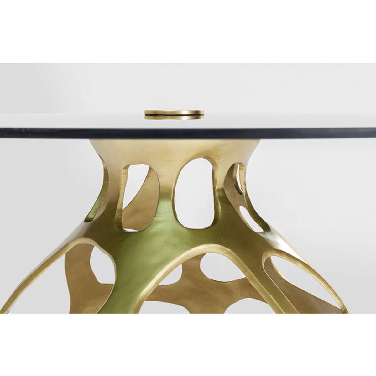 KARE DESIGN Volcano Gold spisebord, rund, produktbillede 2 af 10, Spiseborde hos HomeNordic