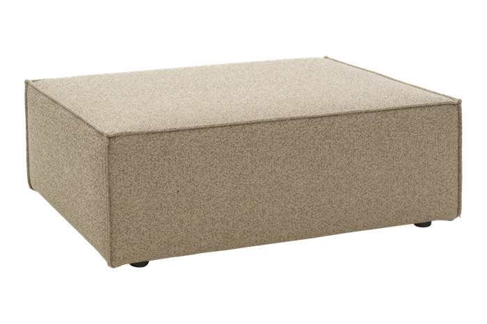 Muki Ottoman. Taupe. W81 D100 H75 cm, Puffe hos HomeNordic