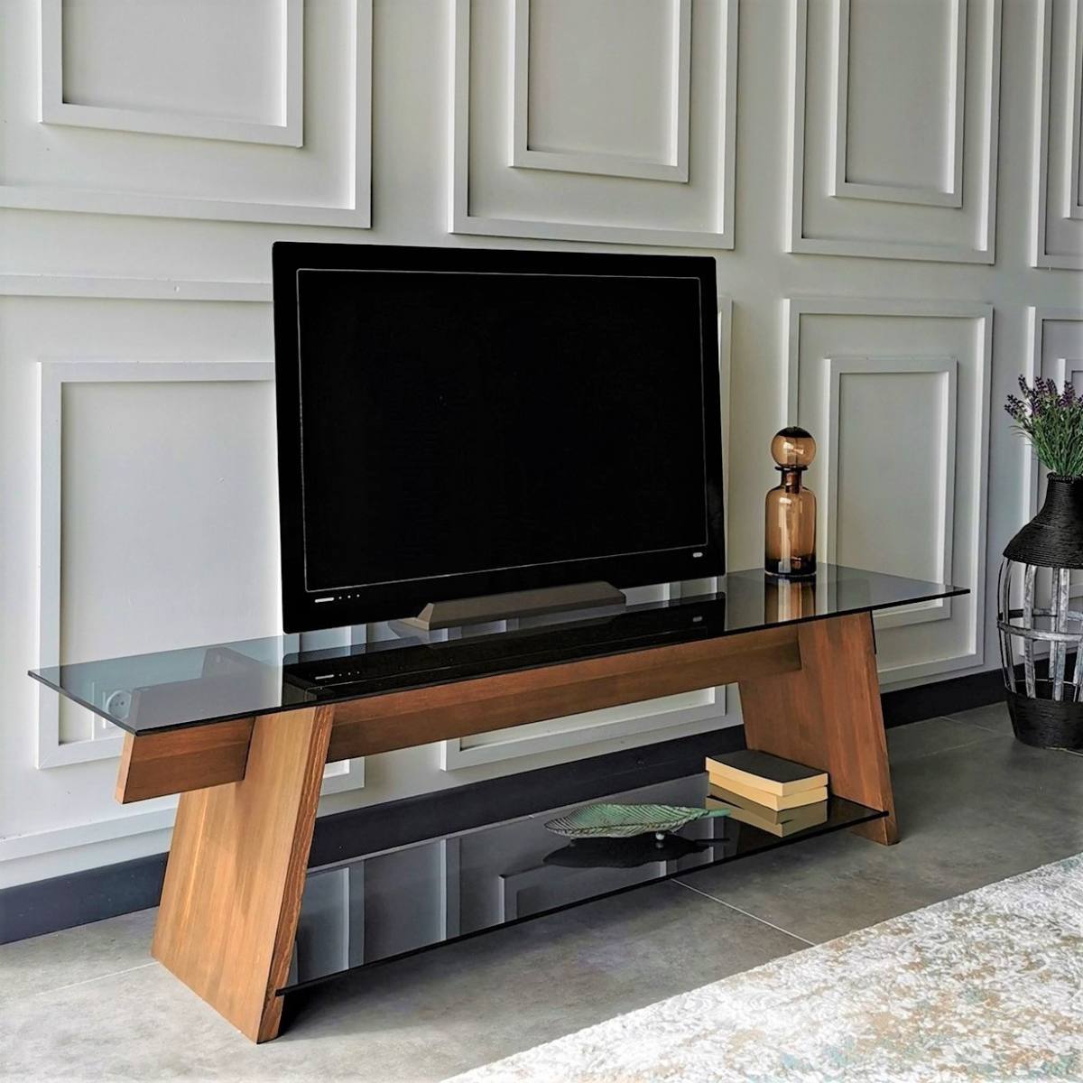 NORDVÄRK TV201 TV-bord, m. 1 hylde, produktbillede 4 af 10, TV-borde hos HomeNordic