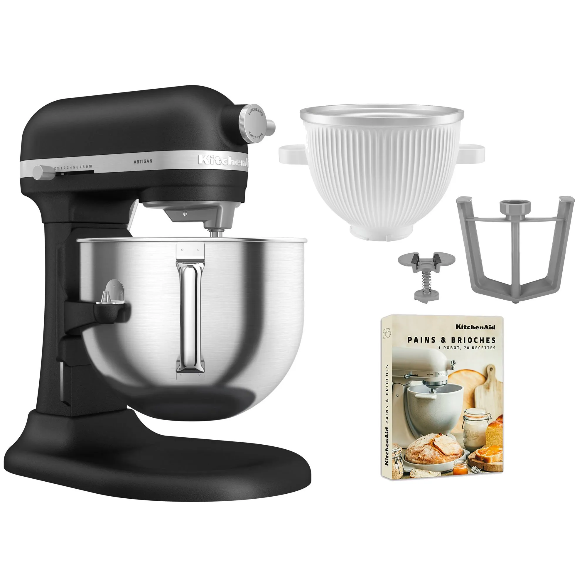 Artisan 5KSM70SHXE køkkenmaskine 6,6 liter + 5KSMICM Ice Cream Maker, produktbillede 5 af 24, Røremaskiner hos HomeNordic