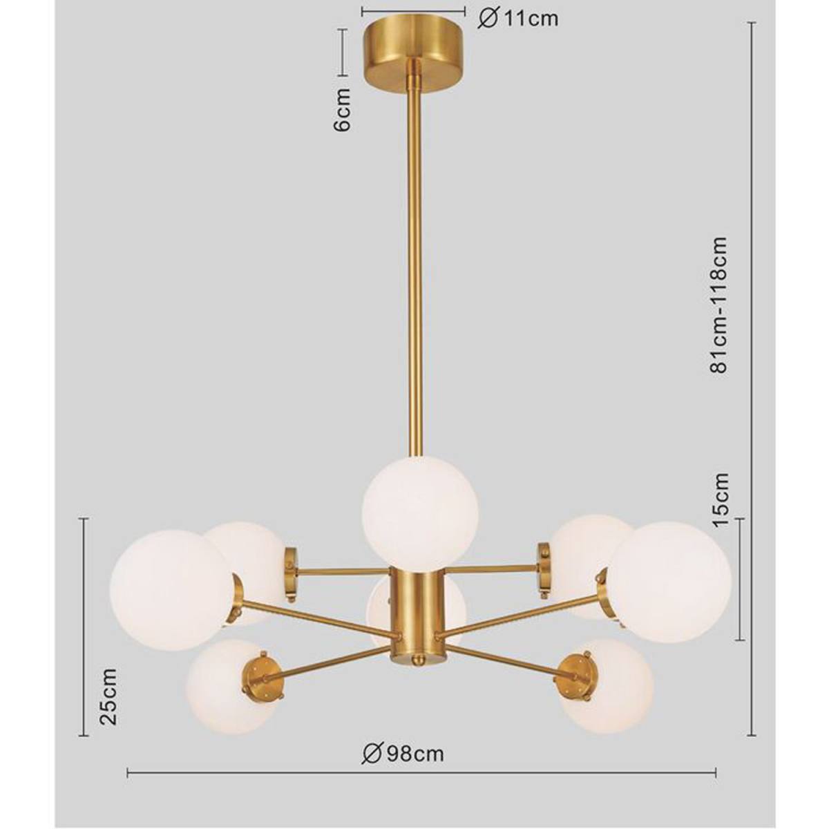 KARE DESIGN Heavenly Gold loftlampe, produktbillede 11 af 11, Loftlamper hos HomeNordic