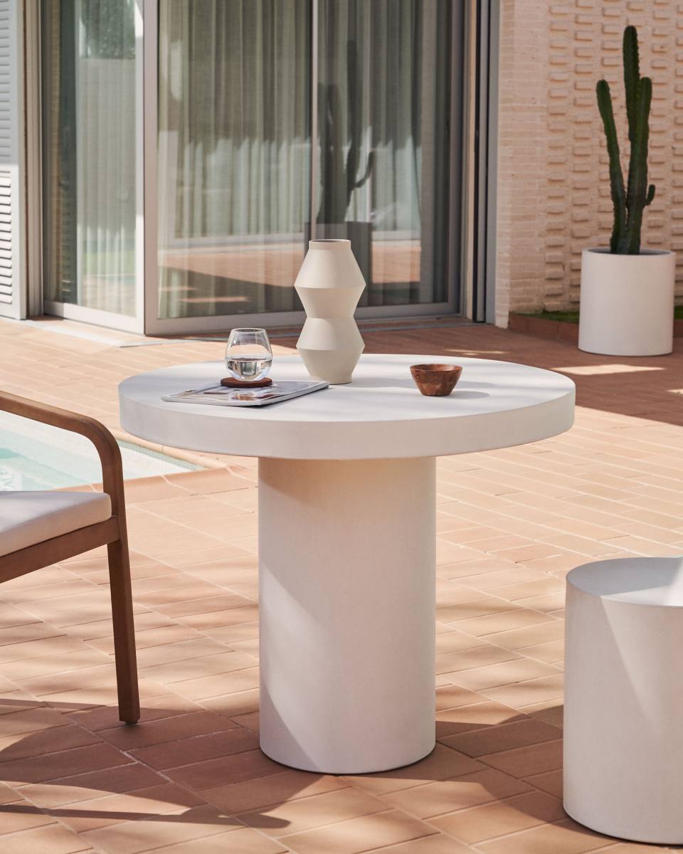 KAVE HOME Aiguablava spisebord, rund, produktbillede 4 af 4, Spiseborde hos HomeNordic