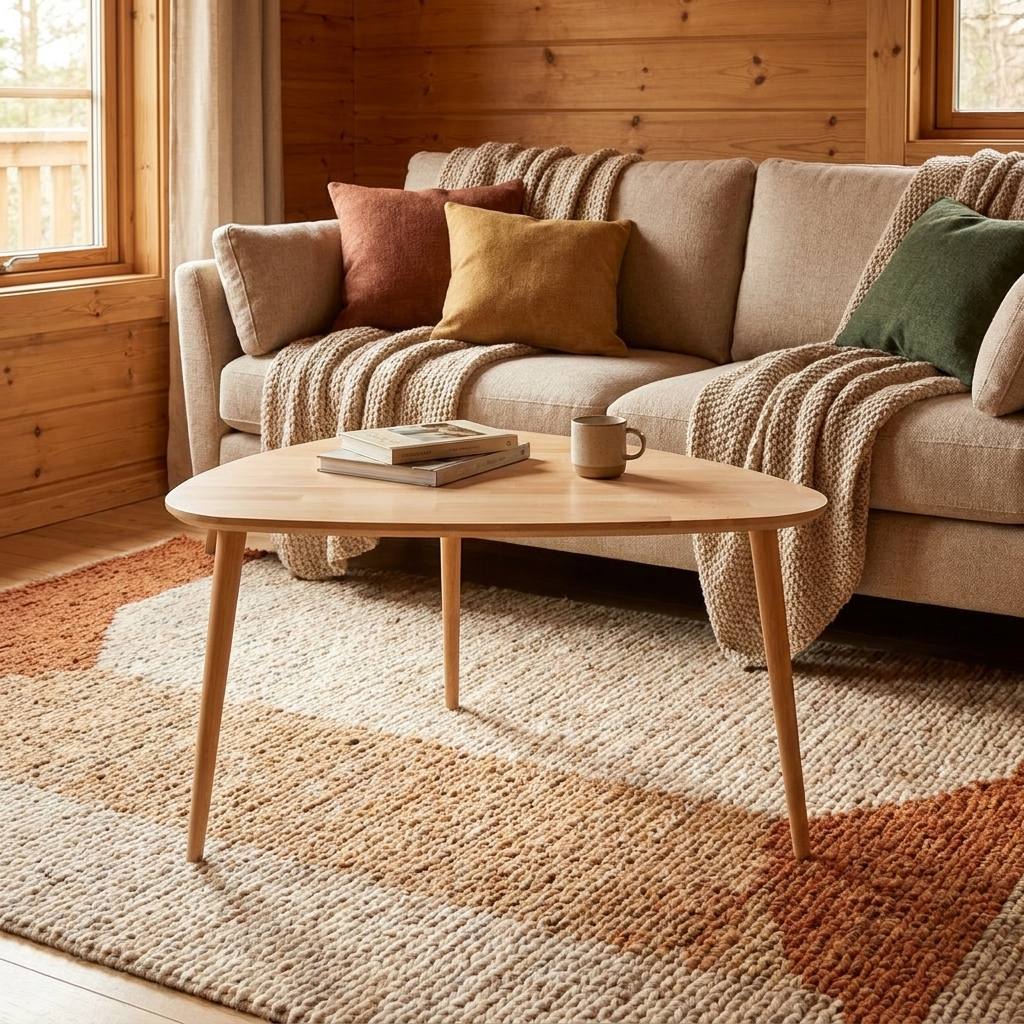 CT 10 - Sofabord i massiv bøg med organisk trekantet form og størrelse, produktbillede 3 af 9, Nordisk design hos HomeNordic