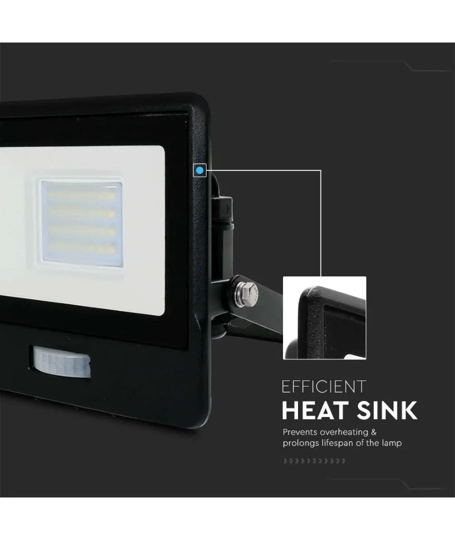 20W LED projektør med sensor, produktbillede 20 af 21, Projektører hos HomeNordic