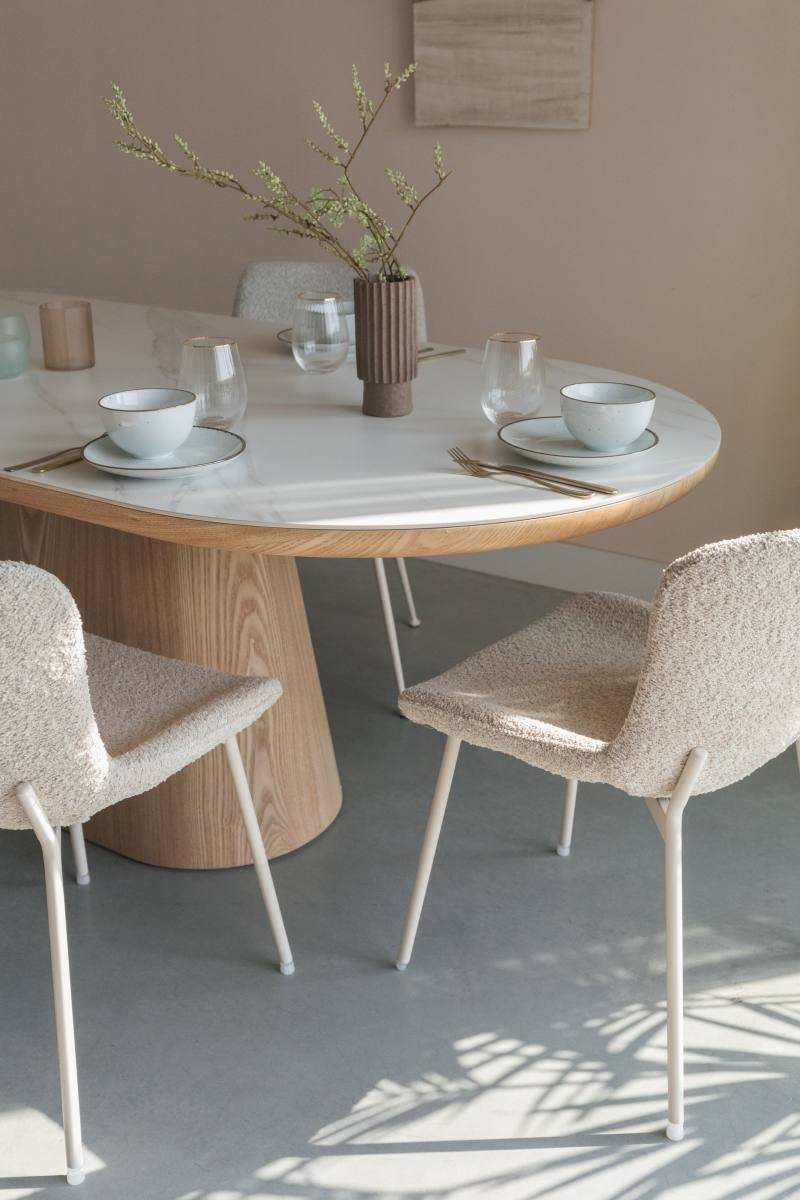WHITE LABEL LIVING Almira spisebord, oval, produktbillede 9 af 9, Spiseborde hos HomeNordic