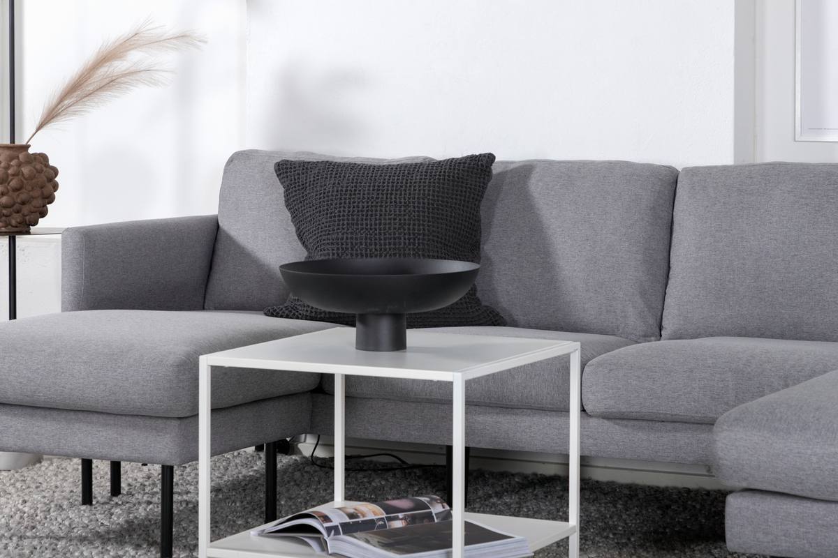 Polar - Sofa i U-form med gråt polyester stof – billede 5
