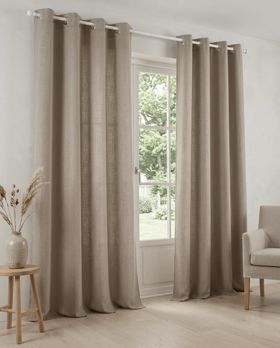 CLEM – Lysdæmpende gardin, Beige, produktbillede 2 af 7, Gardiner hos HomeNordic