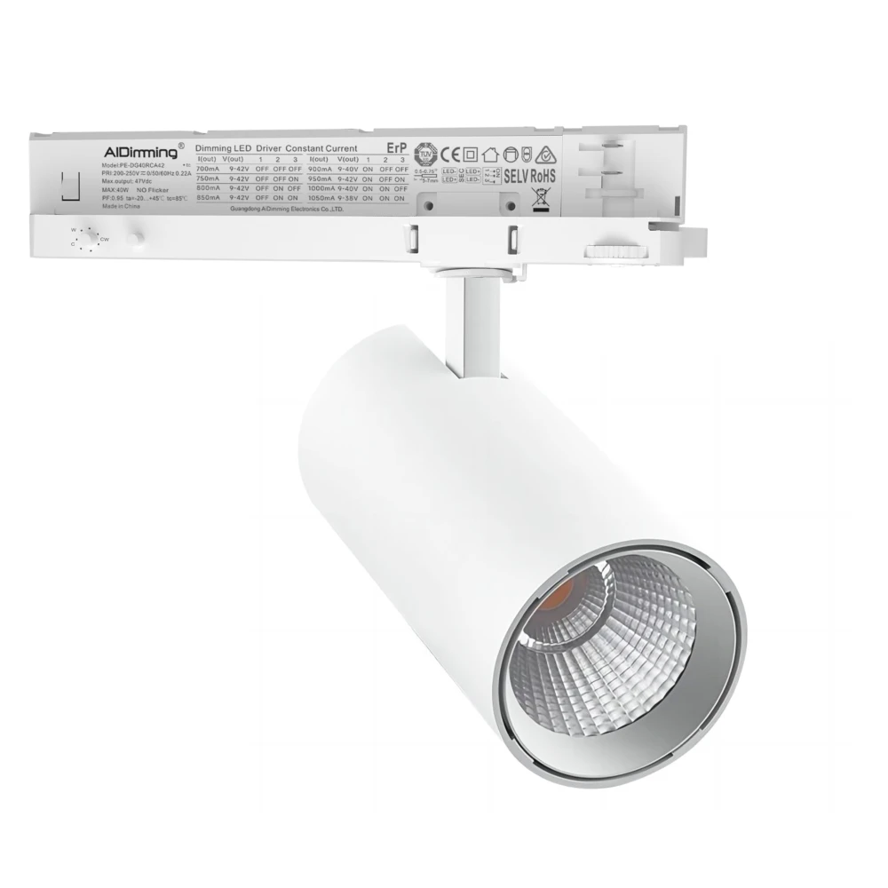 30W 3-faset Dæmpbar RA92 PRO-CCT skinnespot, Dæmpere hos HomeNordic
