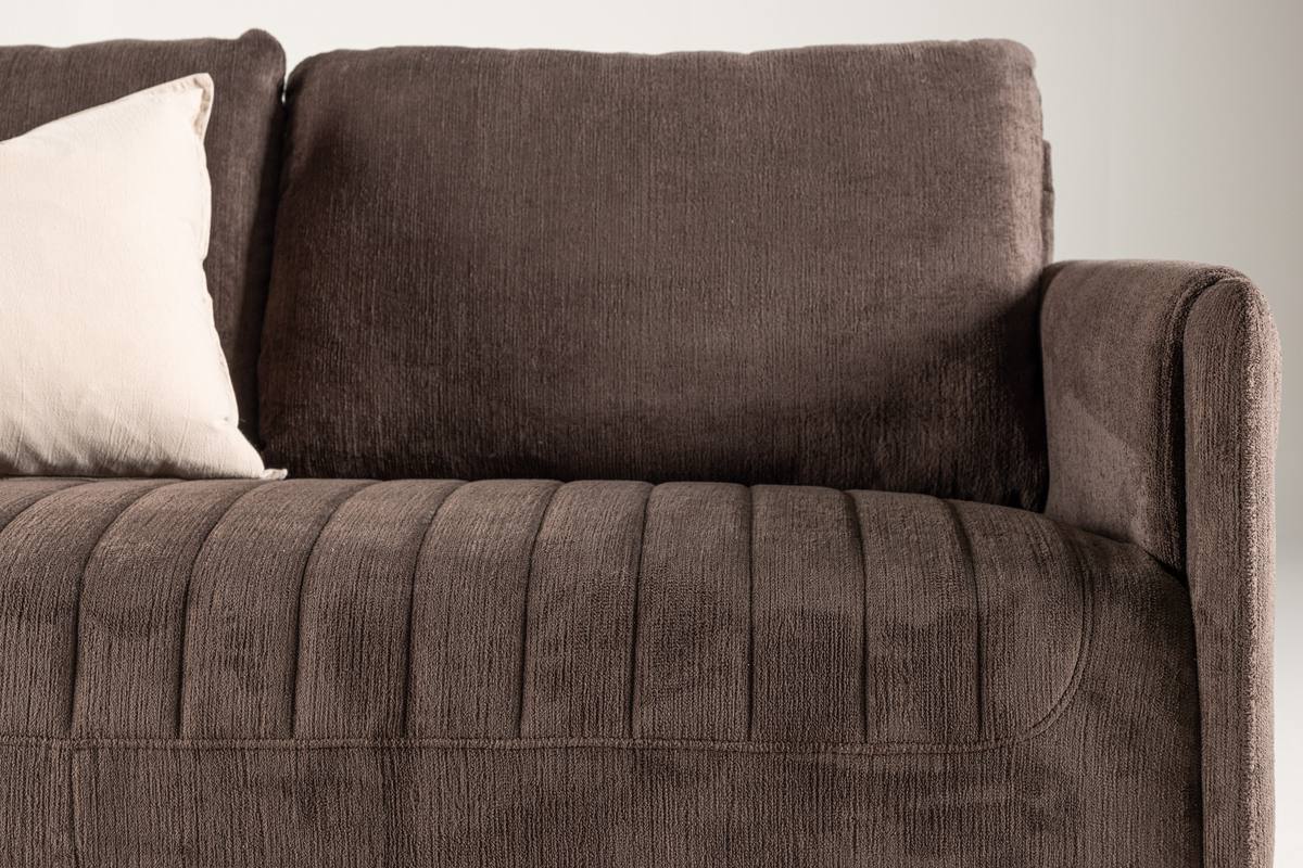 Oban - 2 personers sofa i brunt stof – billede 6
