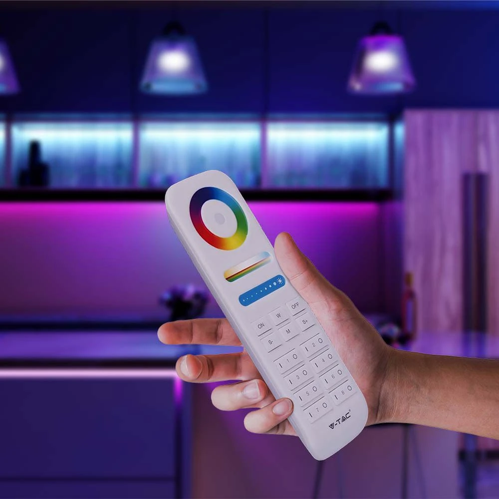 8-zoners fjernbetjening til LED, LED-strips hos HomeNordic