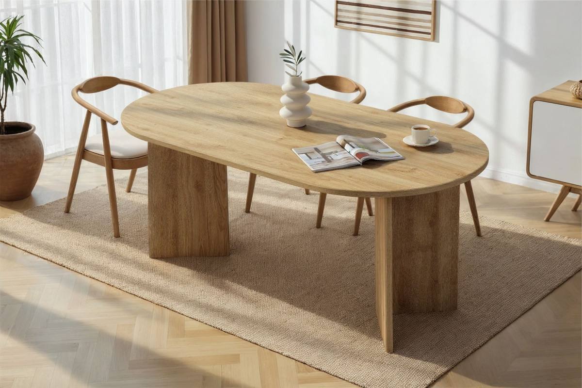 NORDVÄRK Sablin spisebord, oval, produktbillede 9 af 10, Spiseborde hos HomeNordic