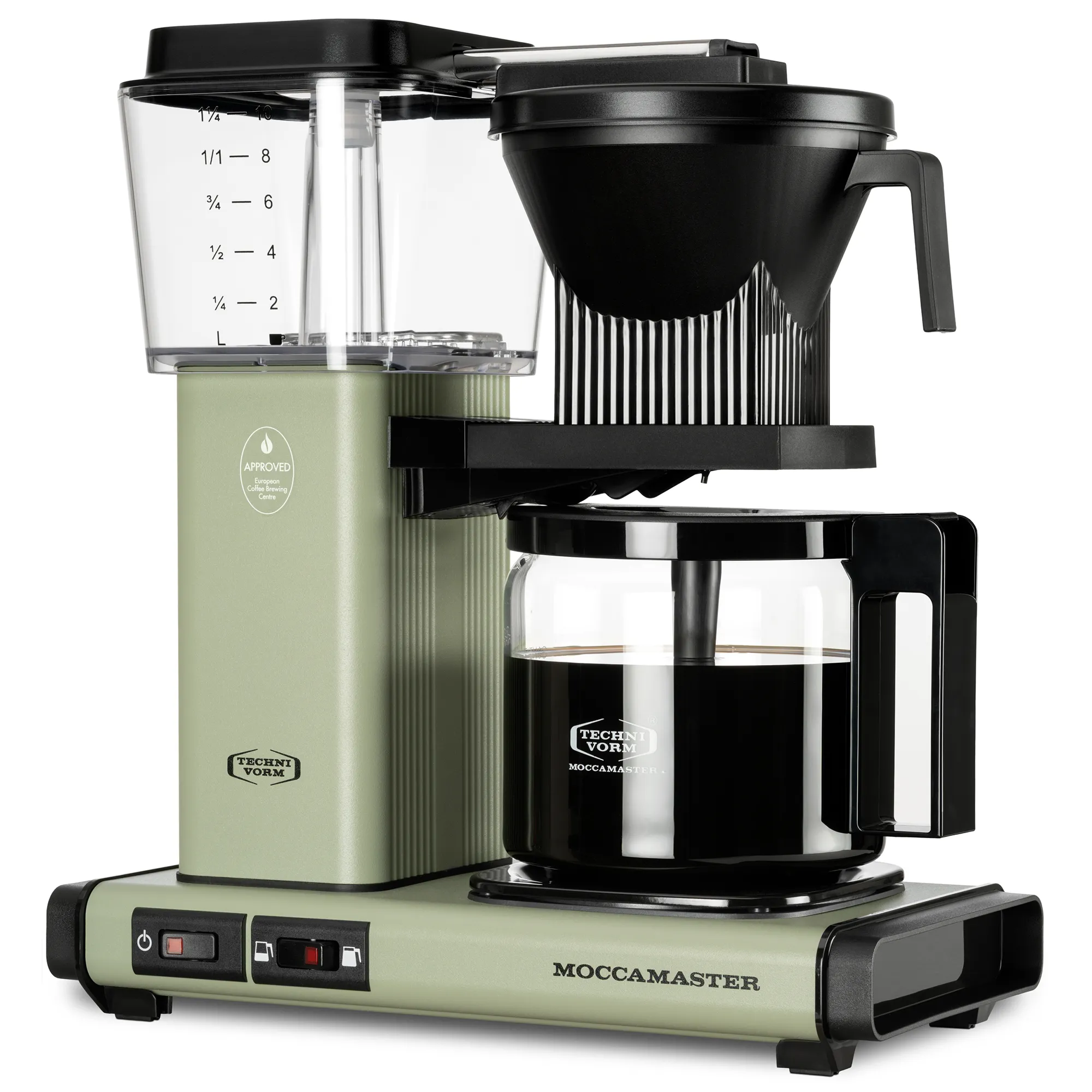 Optio kaffemaskine 1,25 liter, eukalyptus, produktbillede 2 af 5, Kaffemaskiner hos HomeNordic