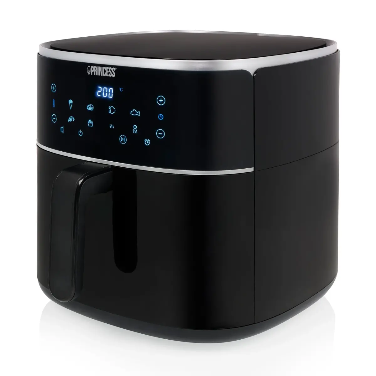 Digital varmluftsfrituregryde 8 liter, sort, produktbillede 3 af 13, Airfryers hos HomeNordic
