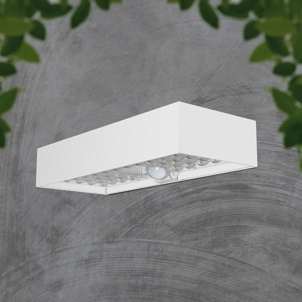 6W LED solcelle væglampe med sensor, Væglamper hos HomeNordic