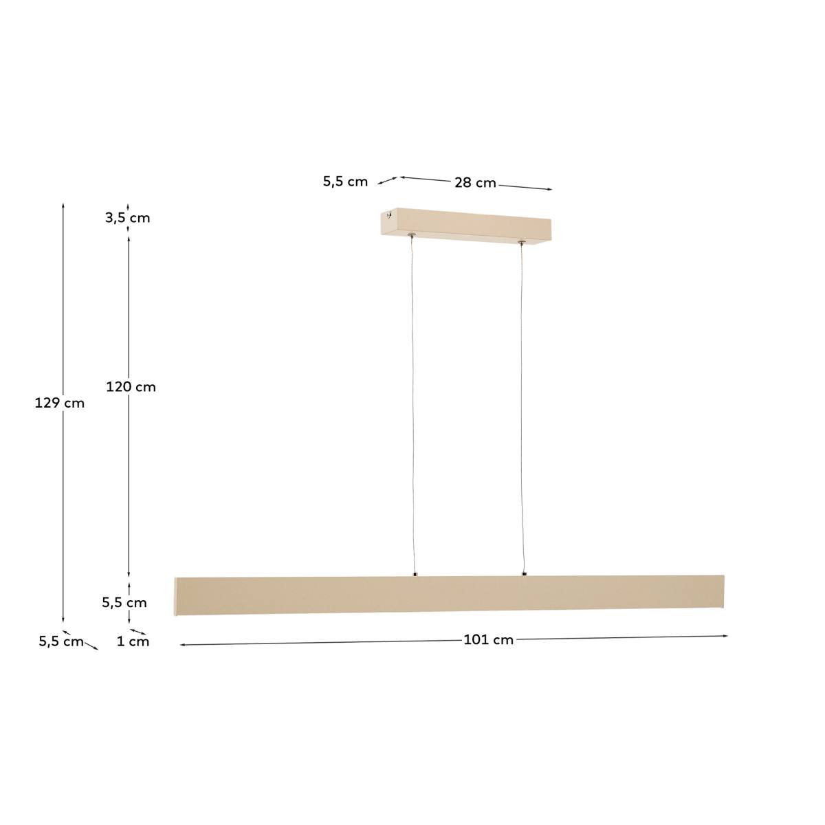 KAVE HOME Boadella loftlampe, produktbillede 2 af 5, Loftlamper hos HomeNordic