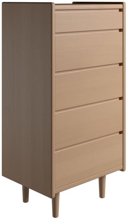 Krone kommode 50 cm bred med 5 skuffer i bøgefiner, Kommoder hos HomeNordic