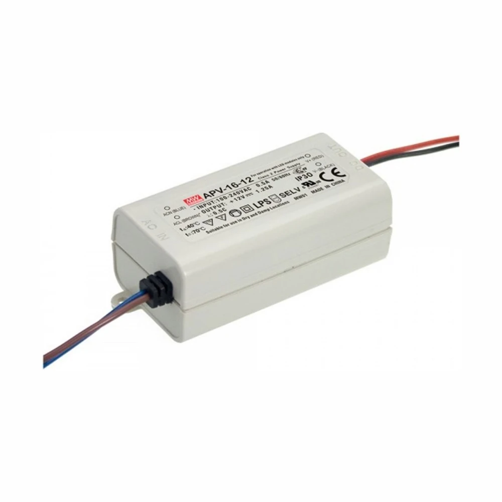 16W / 12V DC strømforsyning, Strømforsyninger hos HomeNordic